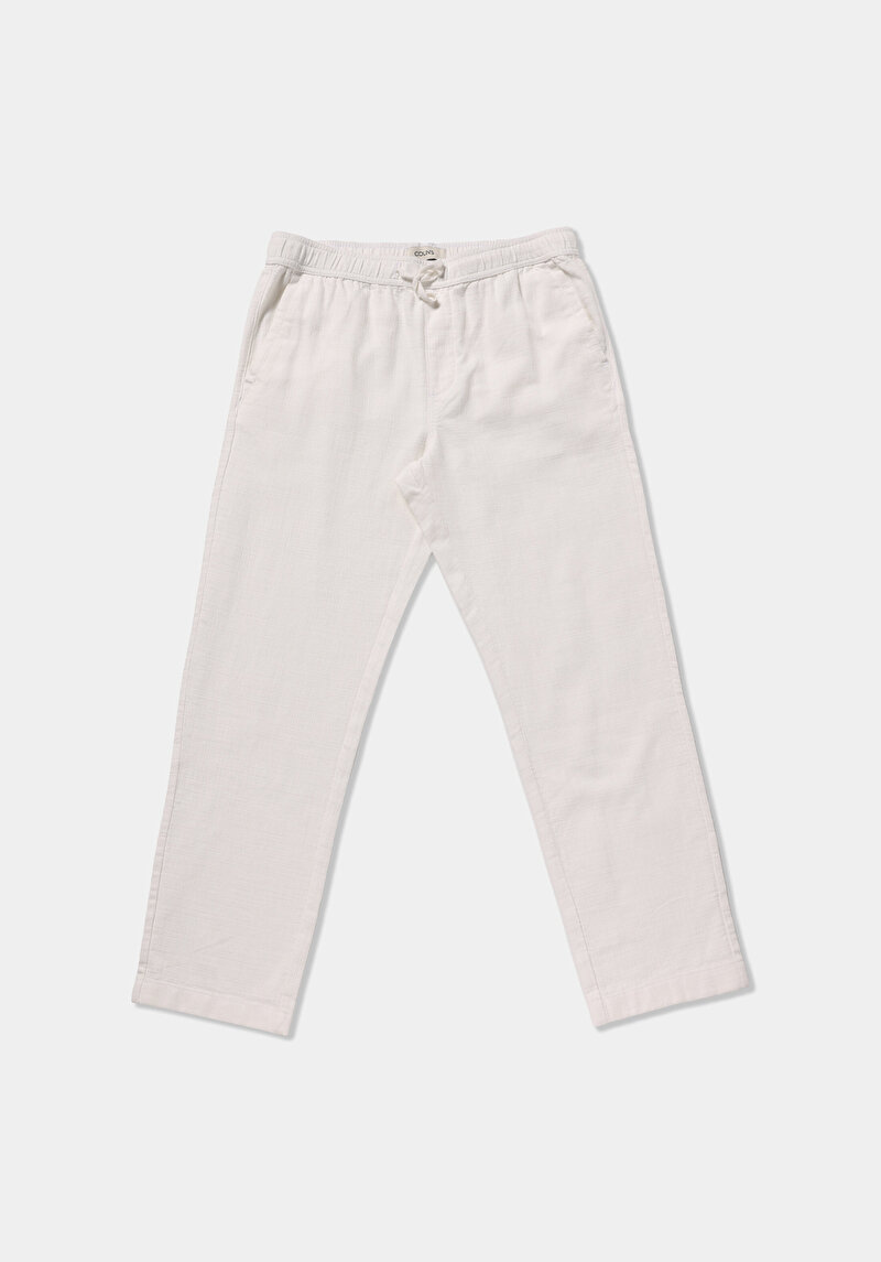 Imagine a Pantaloni De Barbati Alb Regular Fit  Cl1078470