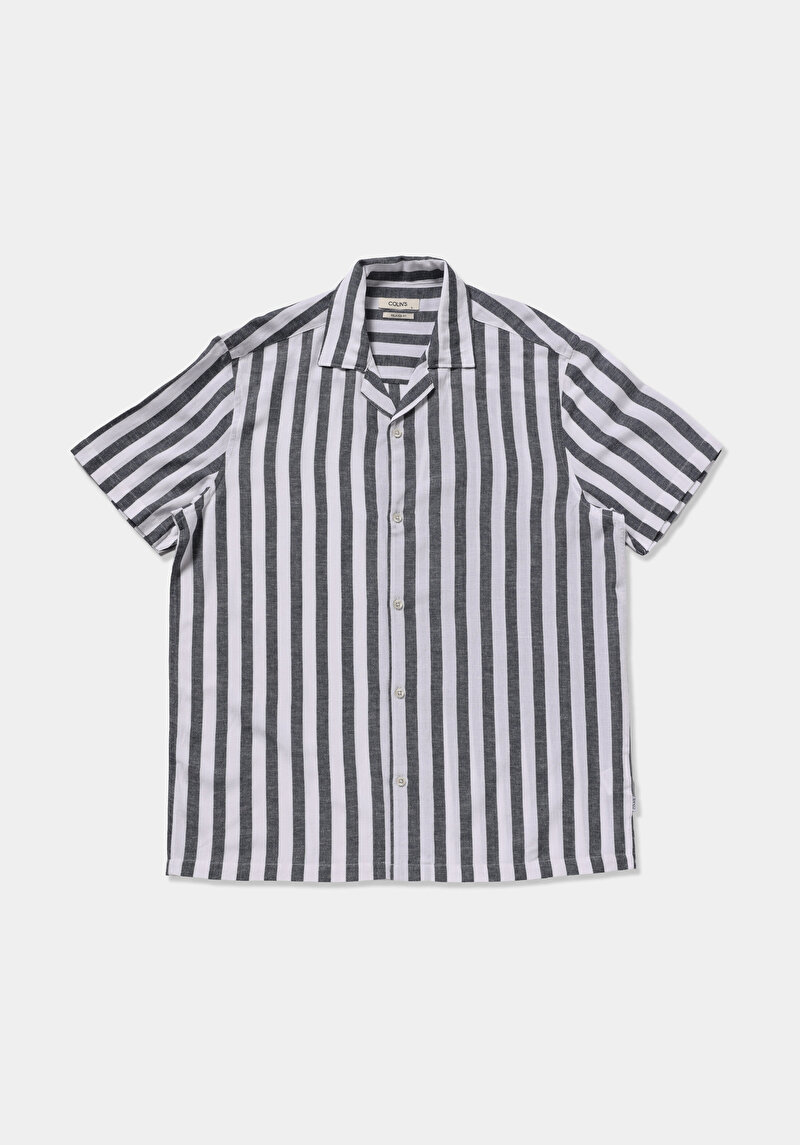 Imagine a Camasa Cu Maneca Scurta De Barbati Albastru Marin Relaxed Fit  Cl1078657