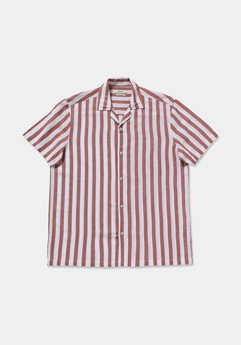 Imagine a Camasa Cu Maneca Scurta De Barbati Somon Relaxed Fit  Cl1078657
