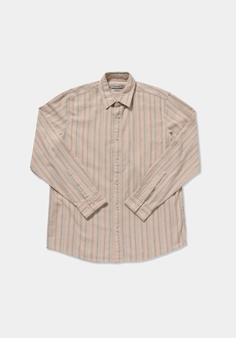 Imagine a Camasa Cu Maneca Lunga De Barbati Somon Relaxed Fit  Cl1079090