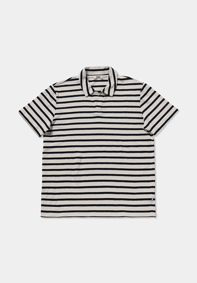 Imagine a Tricou Polo Cu Maneca Scurta De Barbati Albastru Marin Regular Fit  Cl1080251