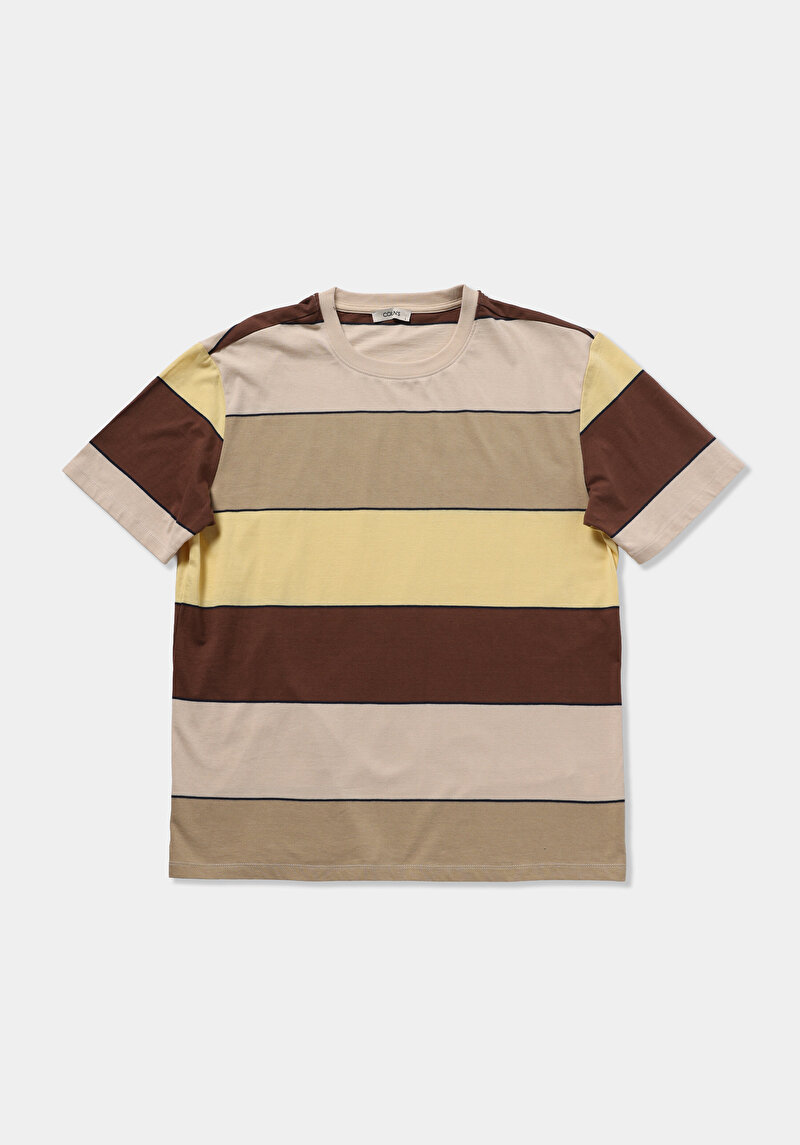 Imagine a Tricou Cu Maneca Scurta De Barbati Galben Regular Fit  Cl1080603