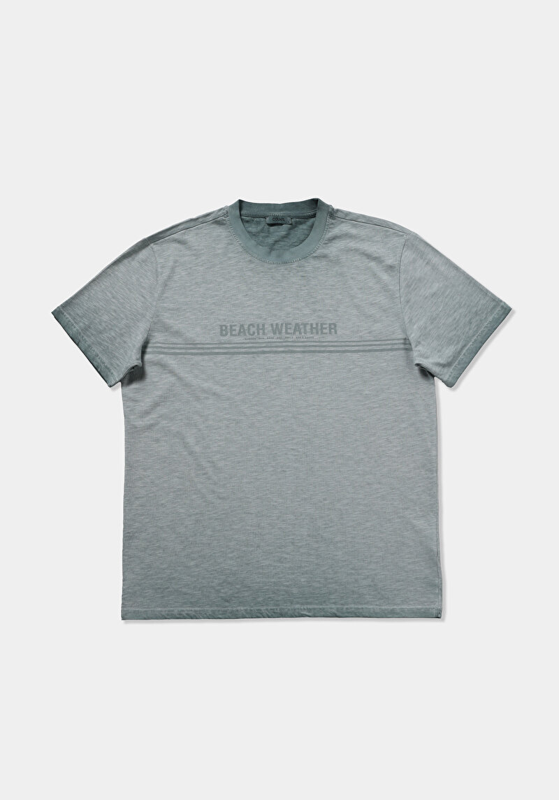 Imagine a Tricou Cu Maneca Scurta De Barbati Verde Comfort Fit