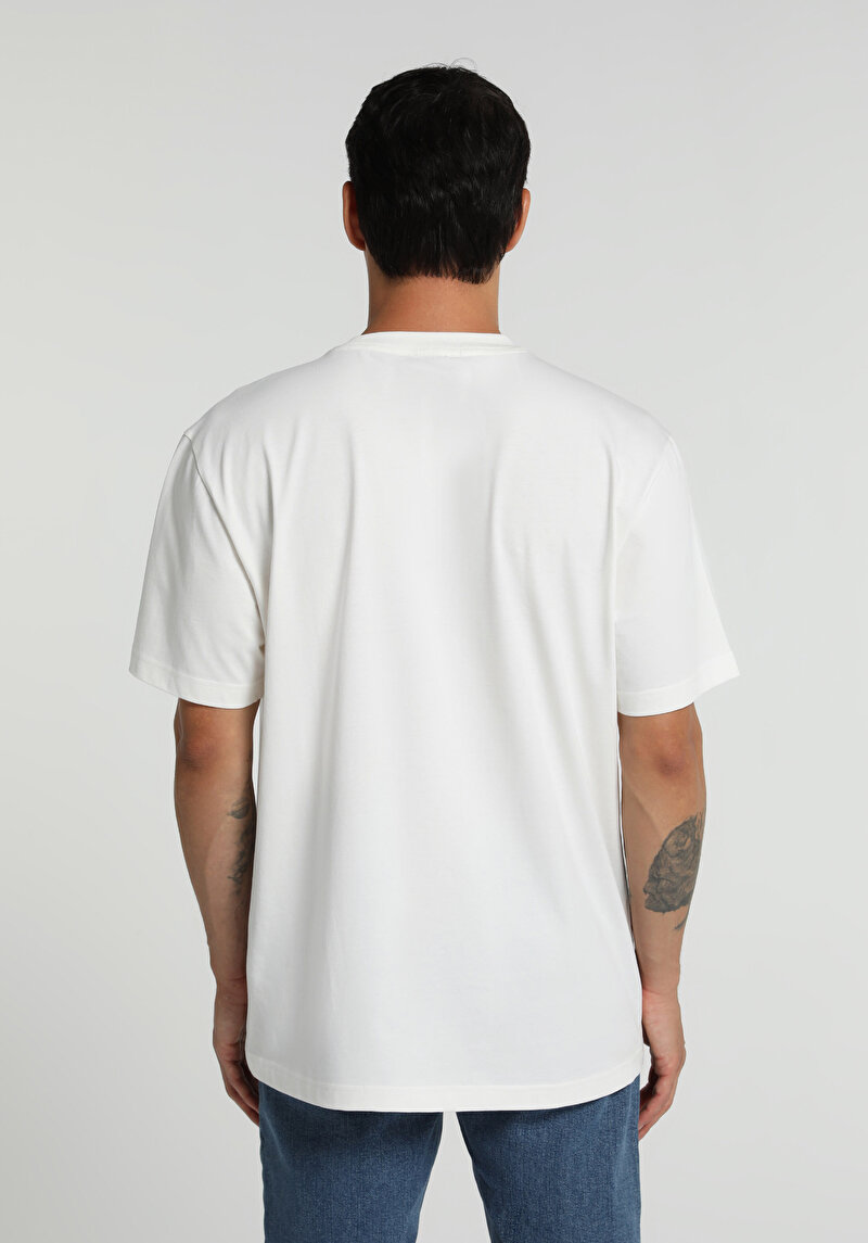 Imagine a Tricou Cu Maneca Scurta De Barbati Alb Comfort Fit