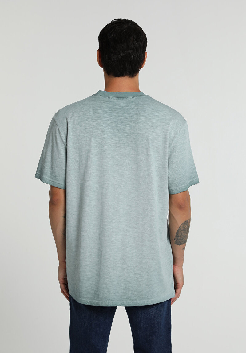 Imagine a Tricou Cu Maneca Scurta De Barbati Verde Comfort Fit