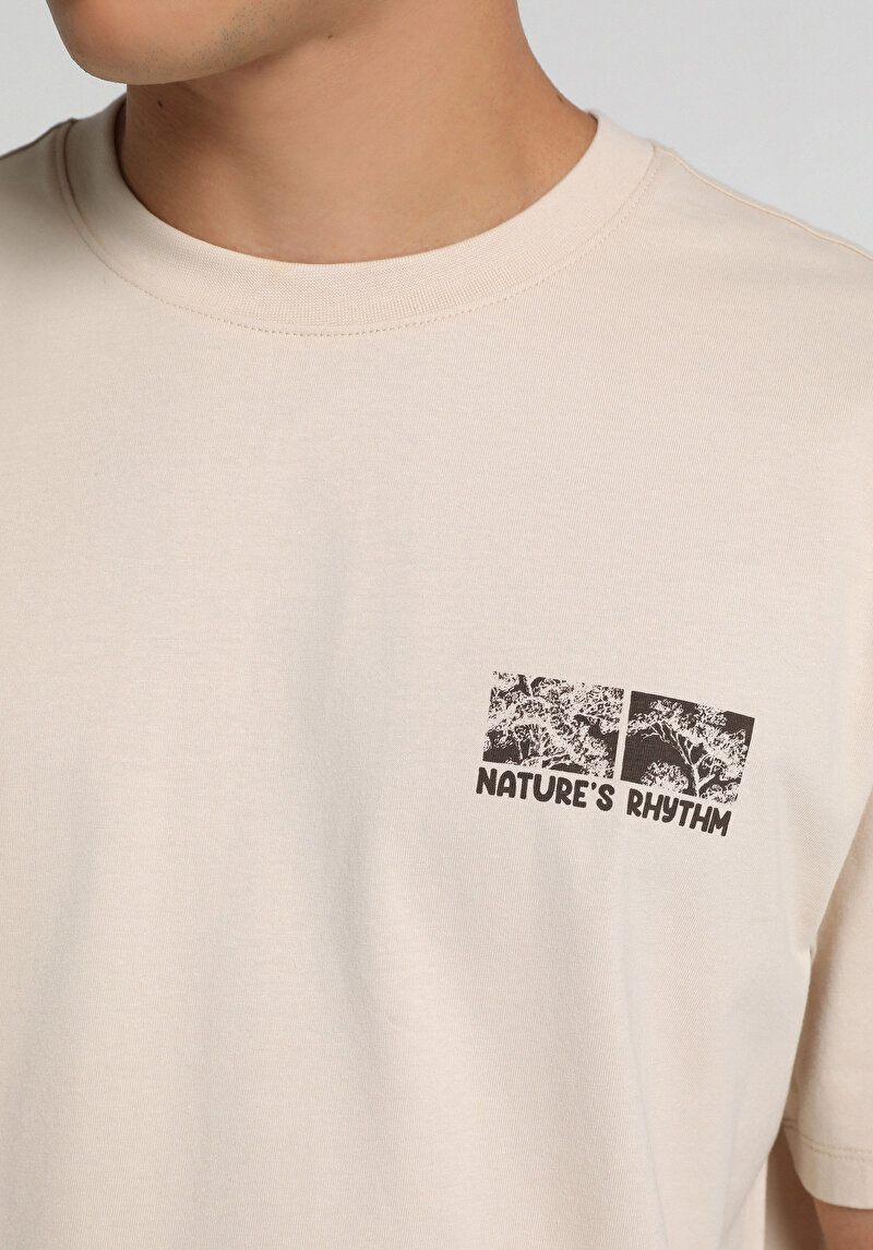 Imagine a Tricou Cu Maneca Scurta De Barbati Alb Relaxed Fit
