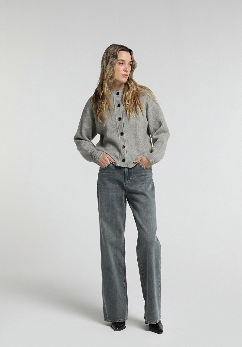 Imagine a Pantaloni De Dama Wide Leg Fit 970 Berry