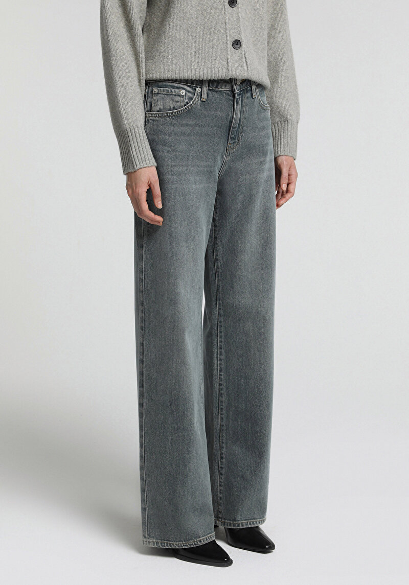 Imagine a Pantaloni De Dama  Wide Leg Fit 970 Berry