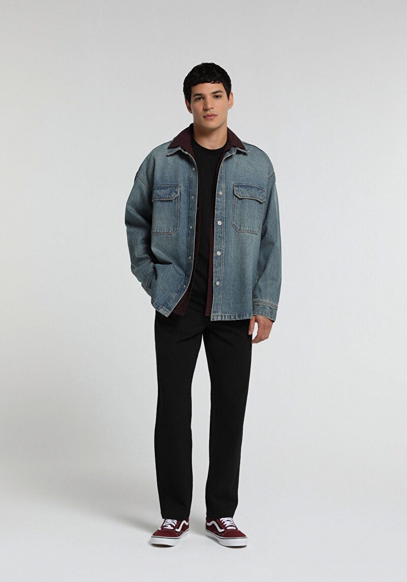Imagine a Pantaloni De Barbati Antracit Regular Fit