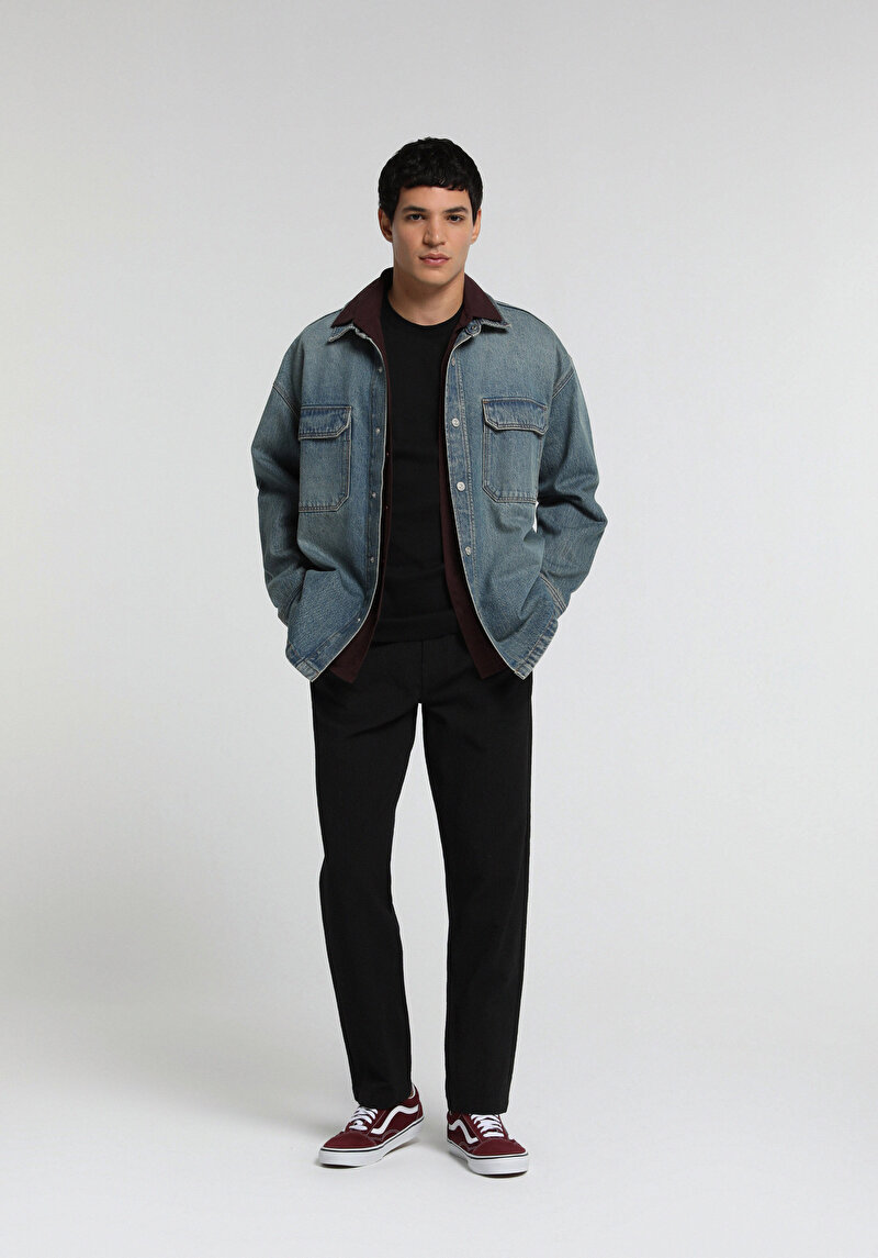 Imagine a Pantaloni De Barbati Antracit Regular Fit