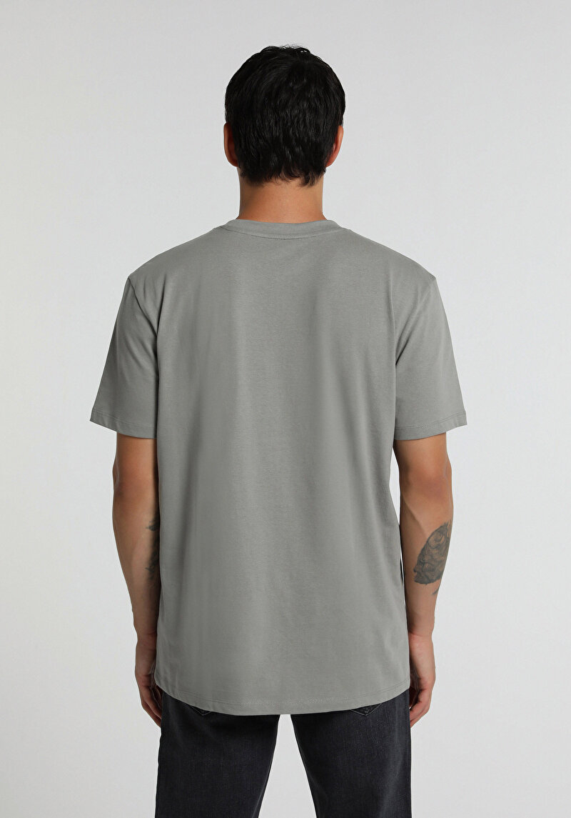 Imagine a Tricou Cu Maneca Scurta De Barbati Antracit Regular Fit
