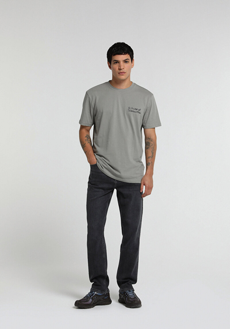 Imagine a Tricou Cu Maneca Scurta De Barbati Antracit Regular Fit