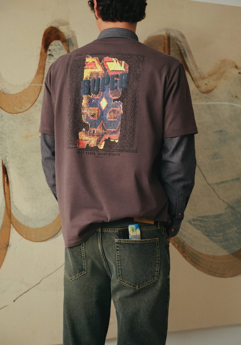 Imagine a Tricou Cu Maneca Scurta De Barbati Antracit Relaxed Fit