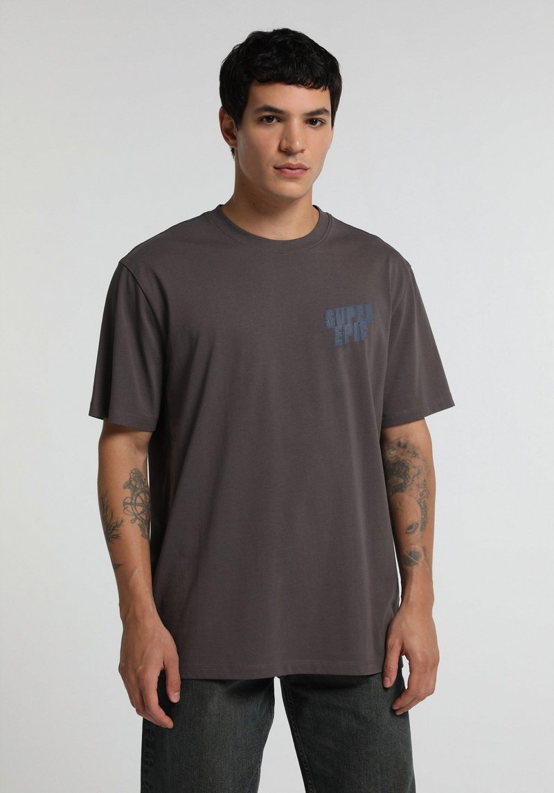 Imagine a Tricou Cu Maneca Scurta De Barbati Antracit Relaxed Fit