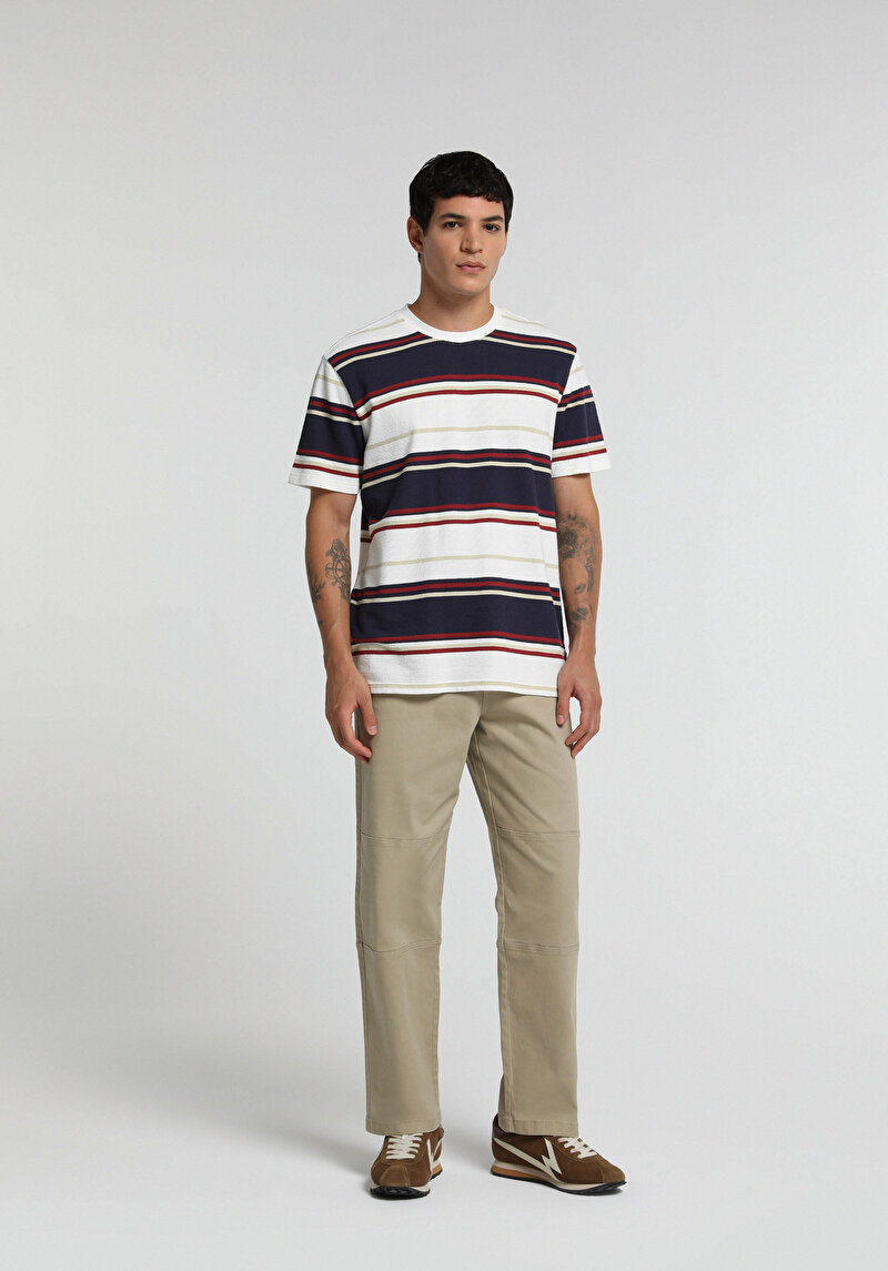 Imagine a Tricou Cu Maneca Scurta De Barbati Alb Regular Fit