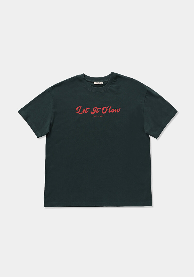 Imagine a Tricou Cu Maneca Scurta De Dama  Oversize Fit