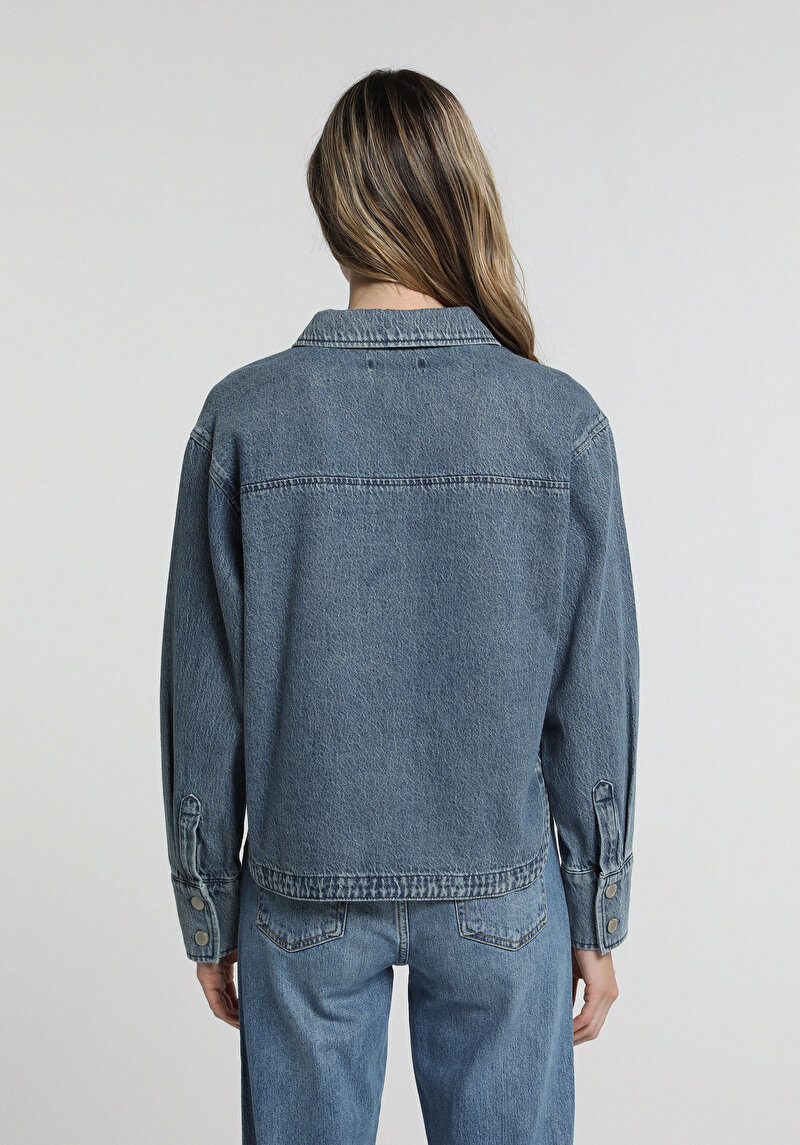 Imagine a Camasa Cu Maneca Lunga De Dama Oversize Fit