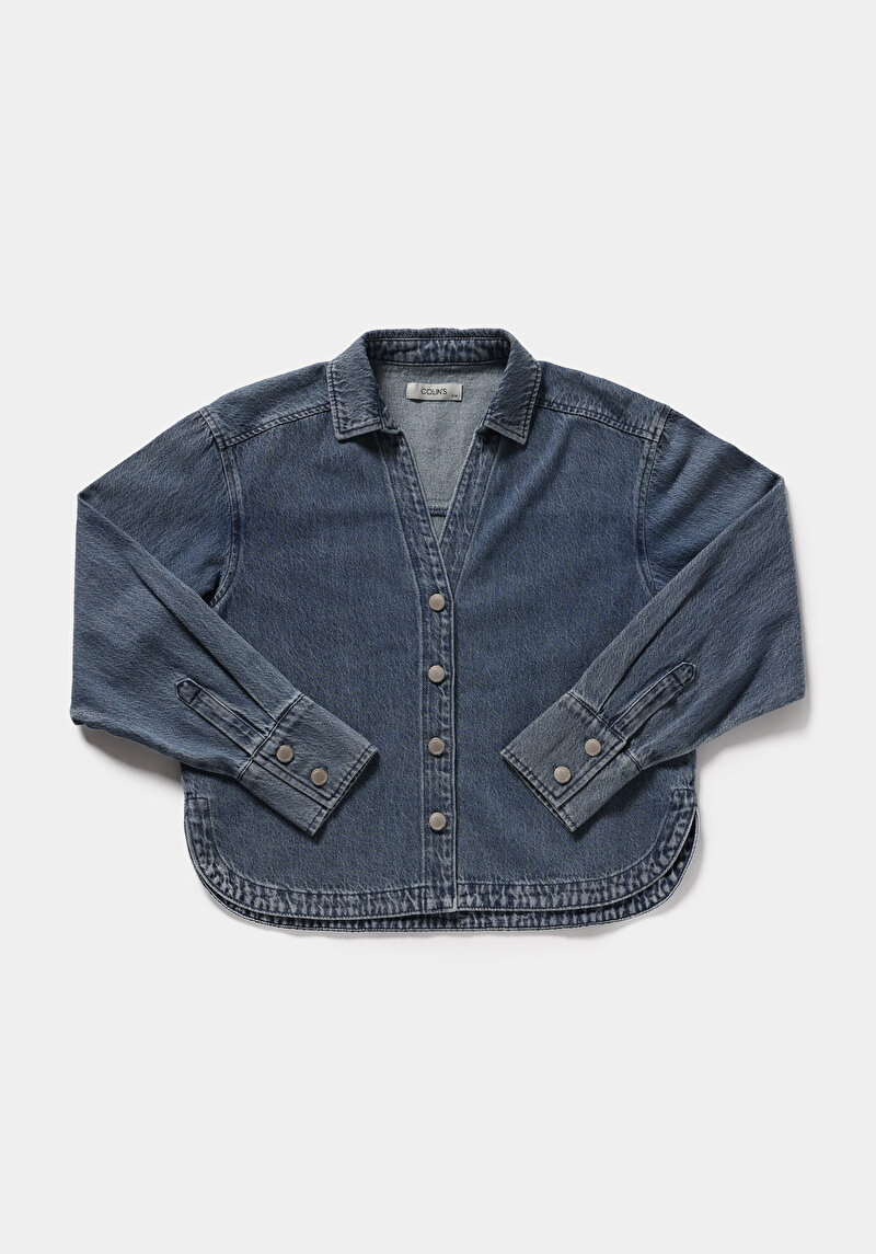 Imagine a Camasa Cu Maneca Lunga De Dama  Oversize Fit