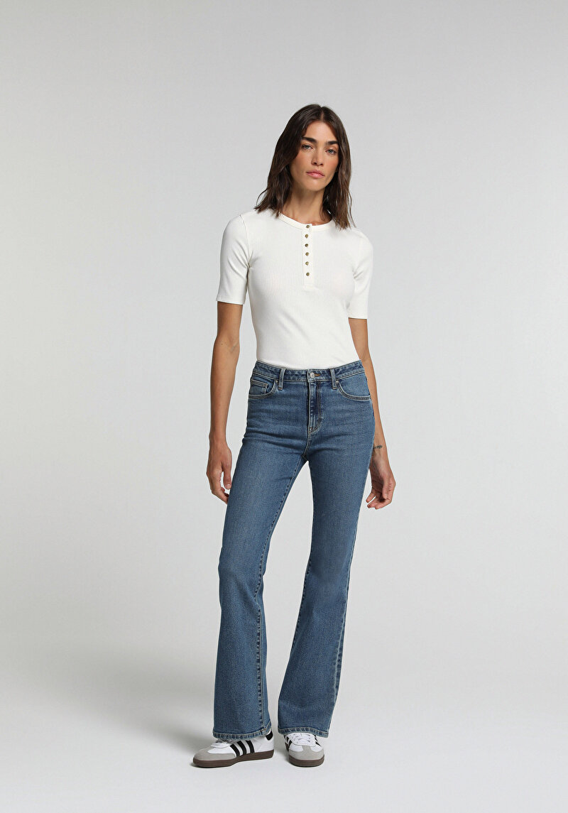 Imagine a Body De Dama Alb Slim Fit