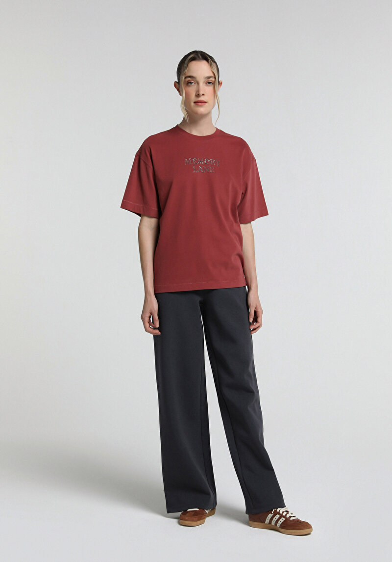 Imagine a Tricou Cu Maneca Scurta De Dama  Boyfriend Fit