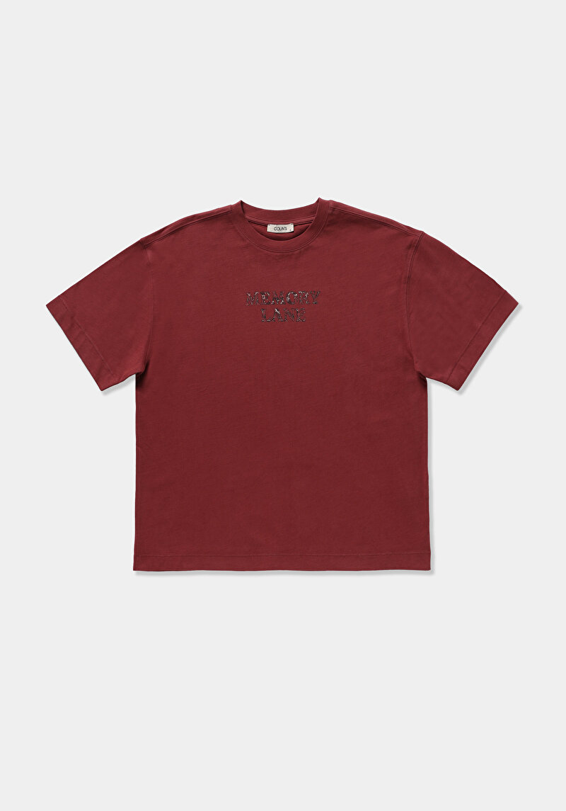 Imagine a Tricou Cu Maneca Scurta De Dama  Boyfriend Fit