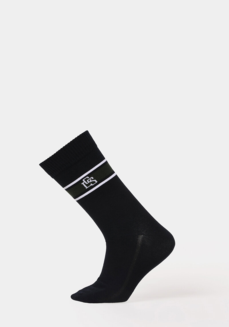Imagine a Sosete De Barbati Albastru Marin Modern Fit