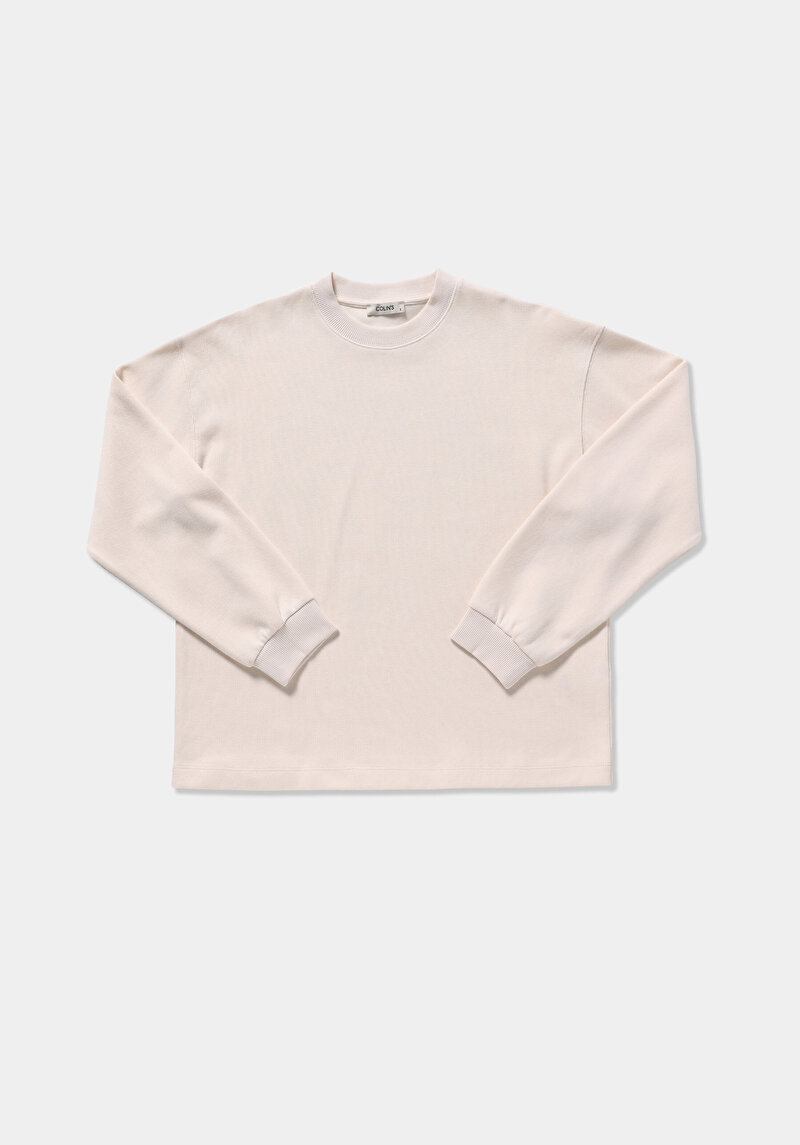 Imagine a Hanorac / Bluza De Dama Alb Regular Fit