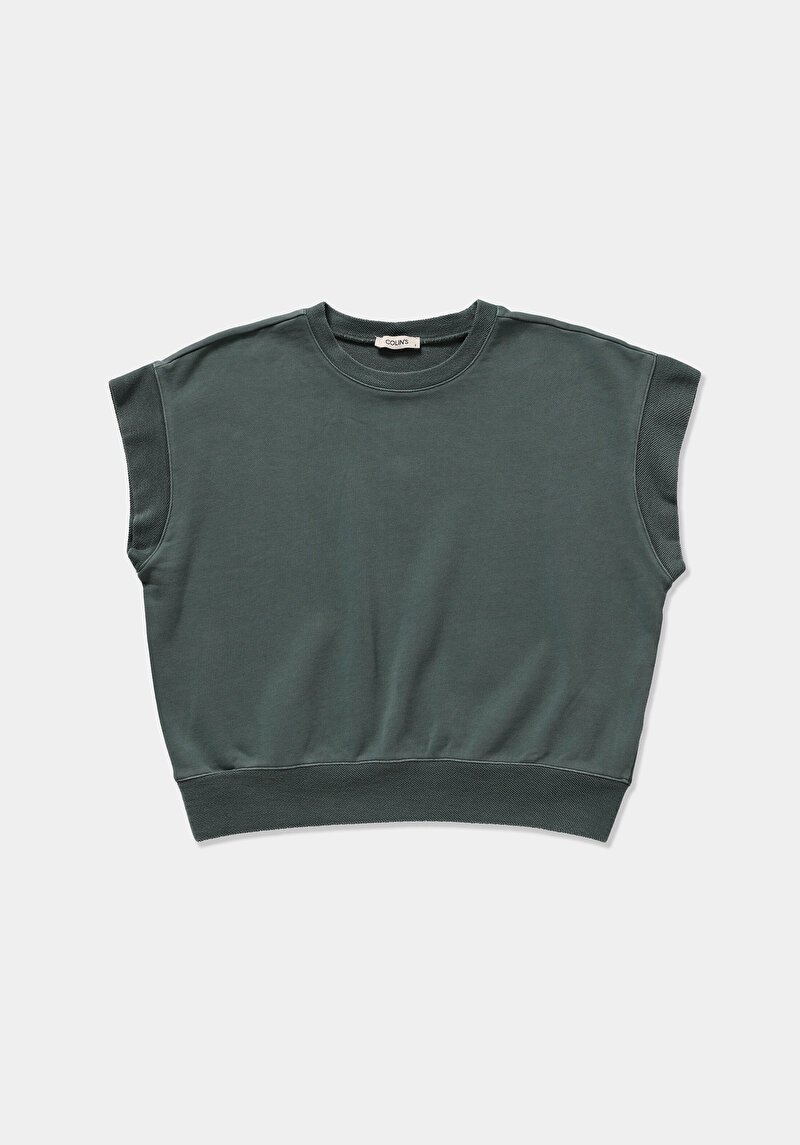 Imagine a Hanorac / Bluza De Dama Verde Regular Fit