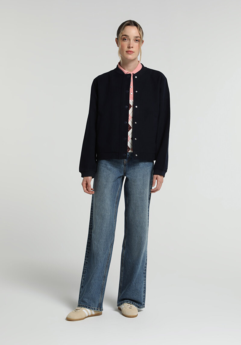 Imagine a Pantaloni De Dama  Wide Leg Fit 970 Berry