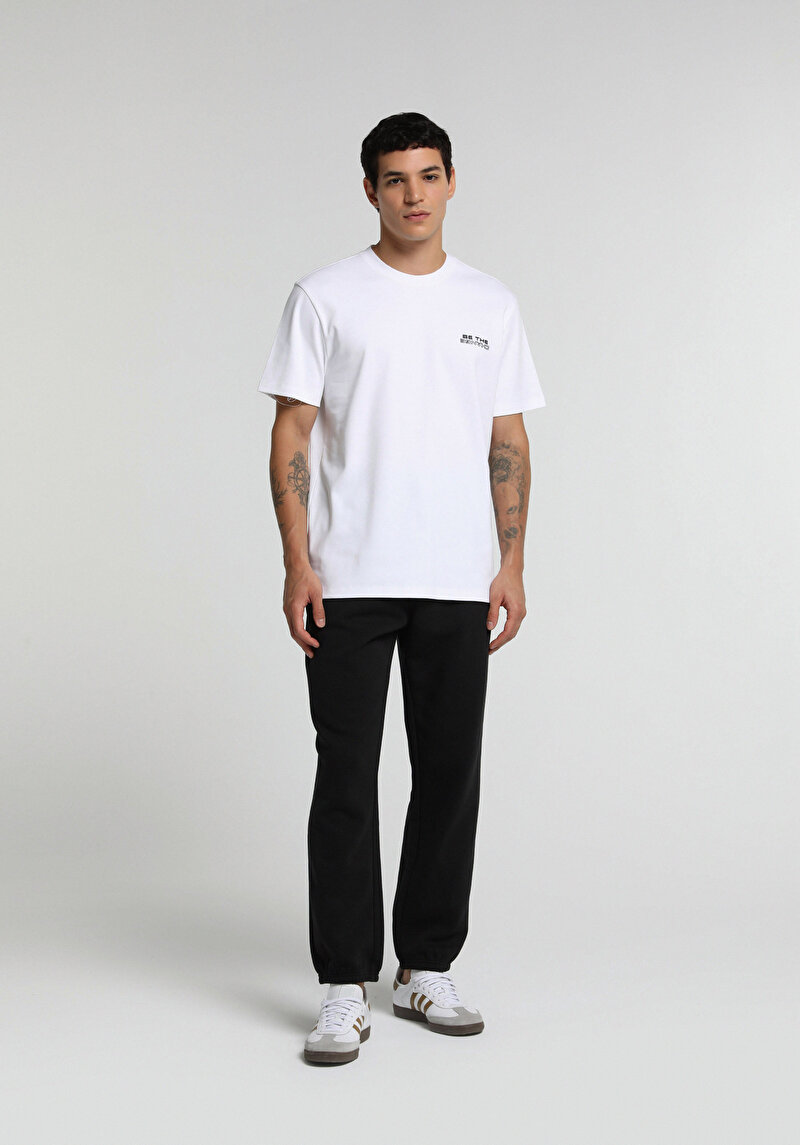 Imagine a Tricou Cu Maneca Scurta De Barbati Alb Regular Fit