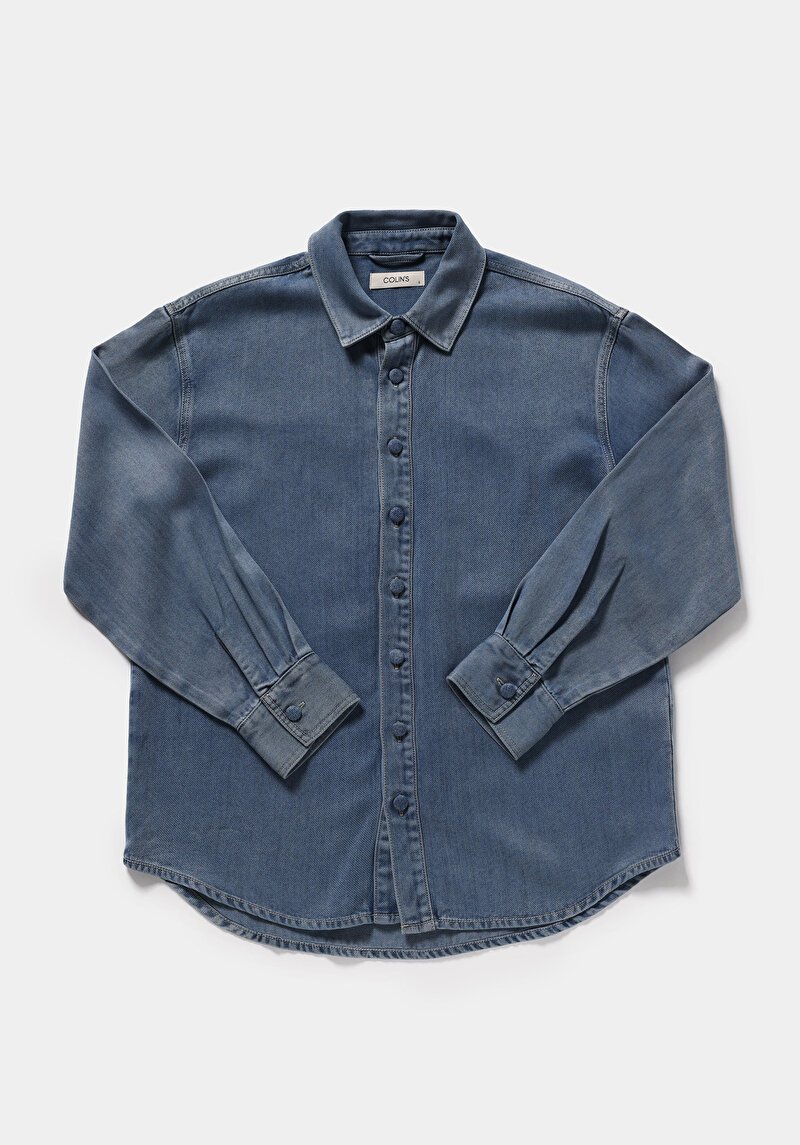 Imagine a Camasa Cu Maneca Lunga De Dama  Oversize Fit