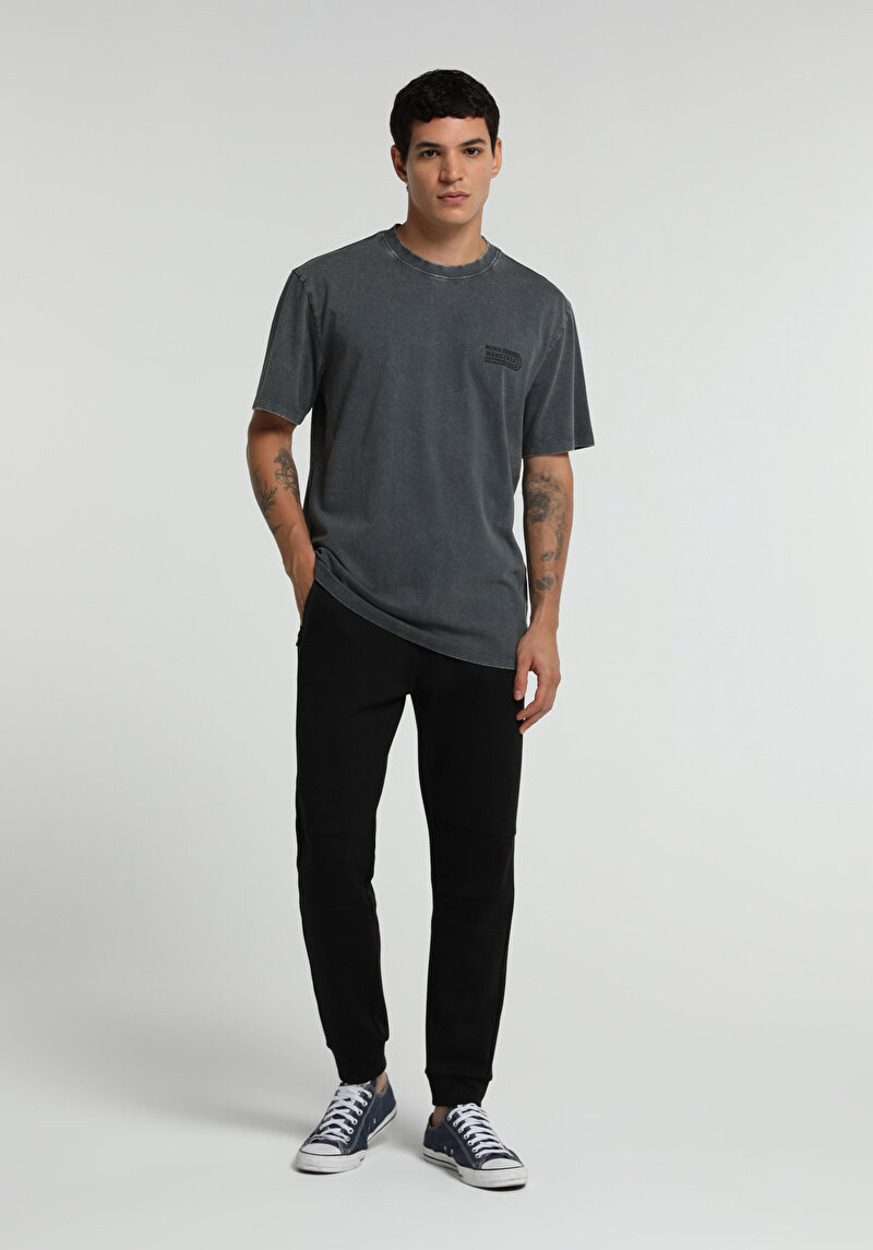 Imagine a Tricou Cu Maneca Scurta De Barbati Antracit Relaxed Fit