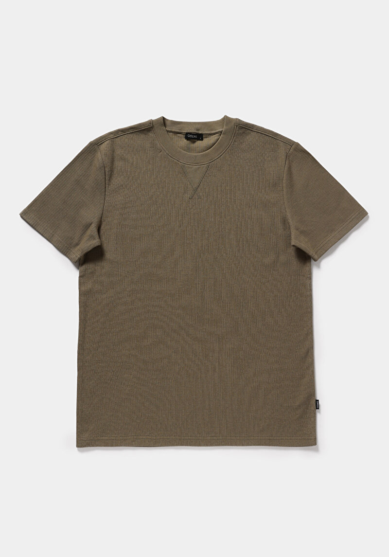 Imagine a Tricou Cu Maneca Scurta De Barbati Verde Regular Fit