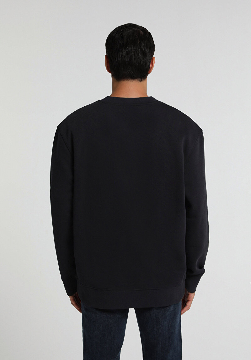 Imagine a Hanorac / Bluza De Barbati Albastru Marin Relaxed Fit