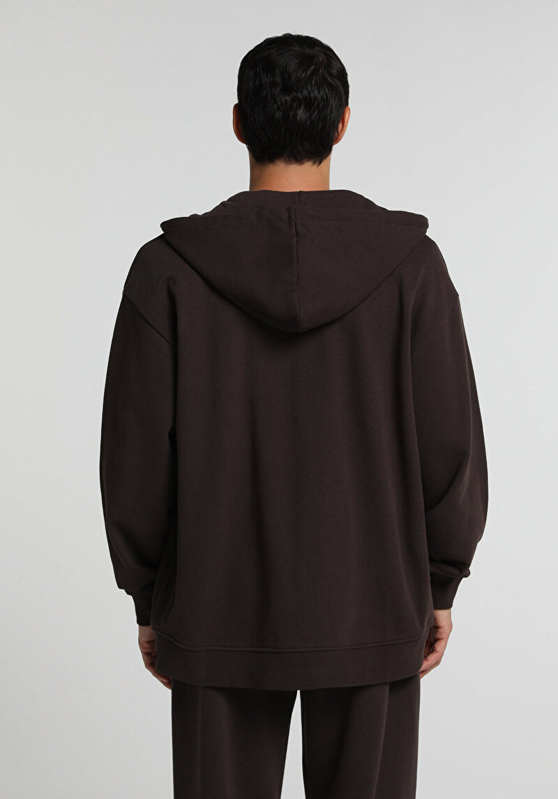 Imagine a Hanorac / Bluza De Barbati Maro Oversize Fit
