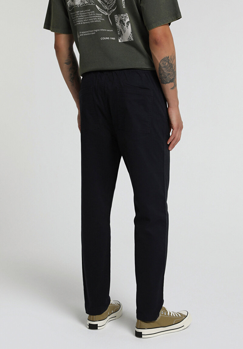 Imagine a Pantaloni De Barbati Albastru Marin Regular Fit
