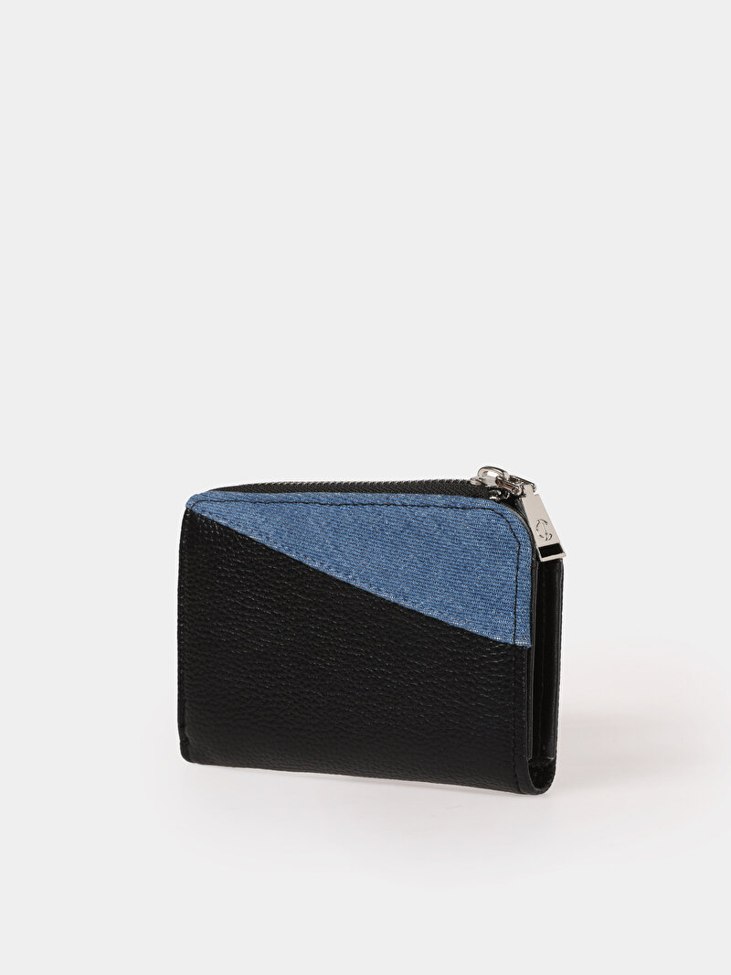 Imagine a Portofel De Dama Negru Modern Fit