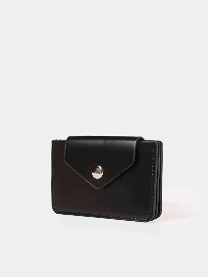 Imagine a Portofel De Dama Negru Modern Fit