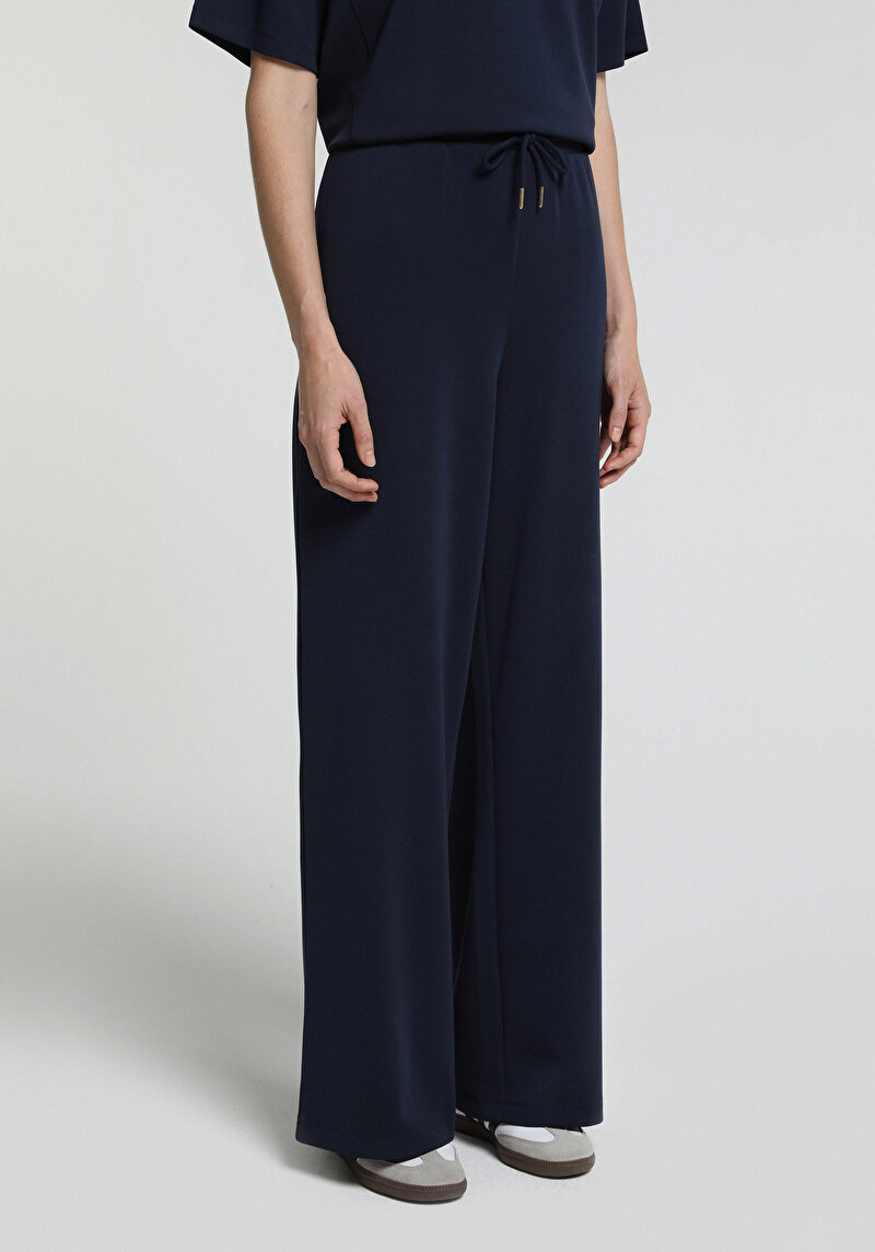 Imagine a Pantaloni De Trening De Dama Albastru Marin Regular Fit