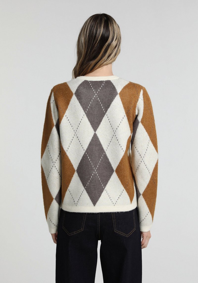 Imagine a Cardigan De Dama Alb Regular Fit