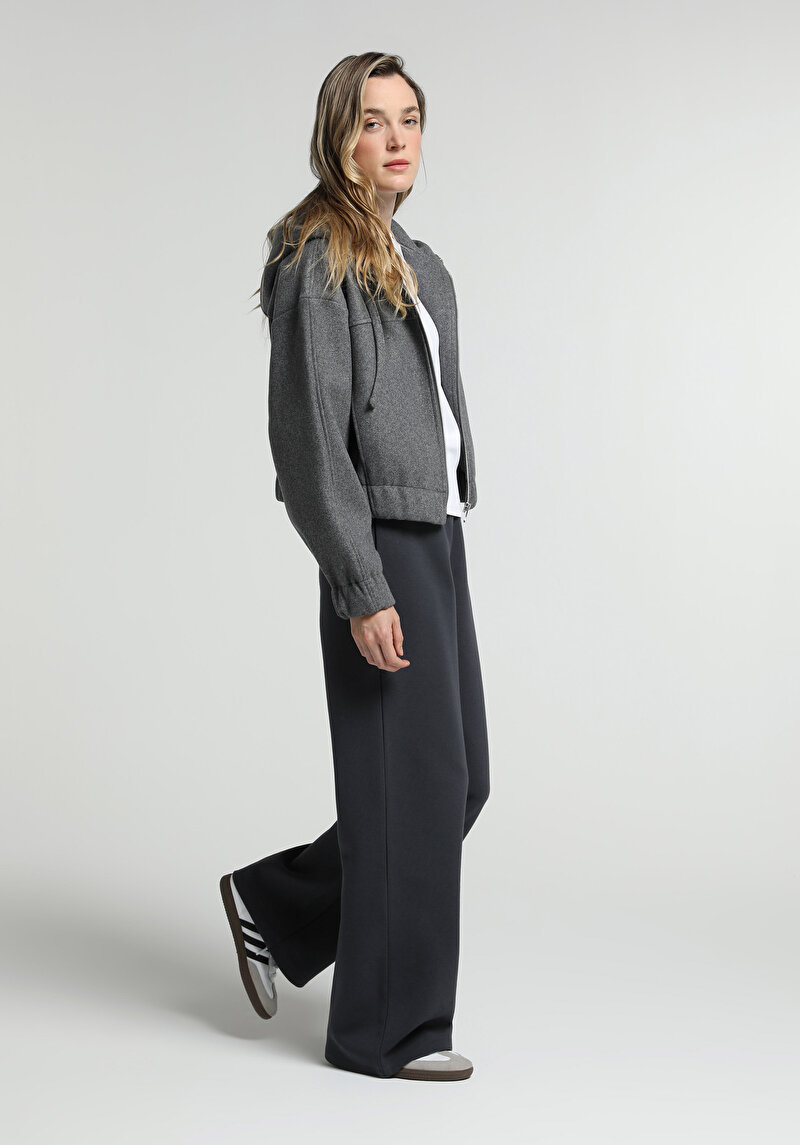 Imagine a Pantaloni De Trening De Dama Albastru Marin Regular Fit