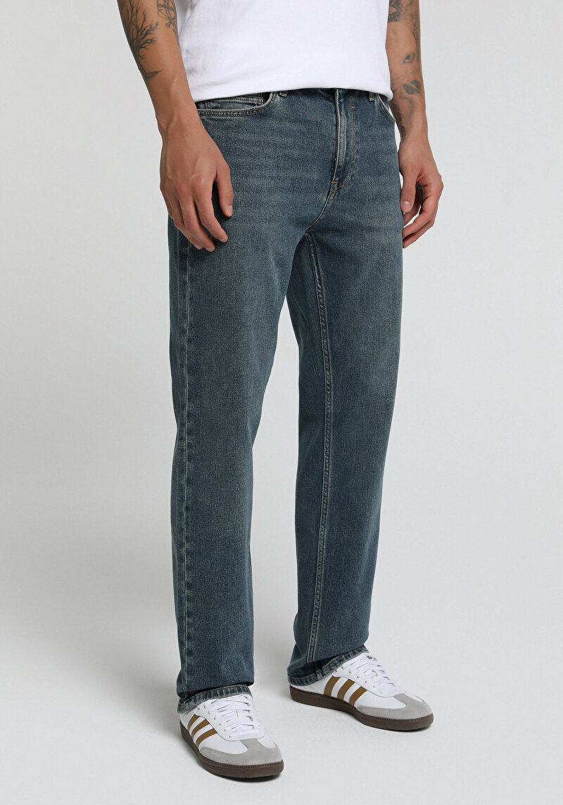 Imagine a Pantaloni De Barbati  Relaxed Straight Fit 045 David