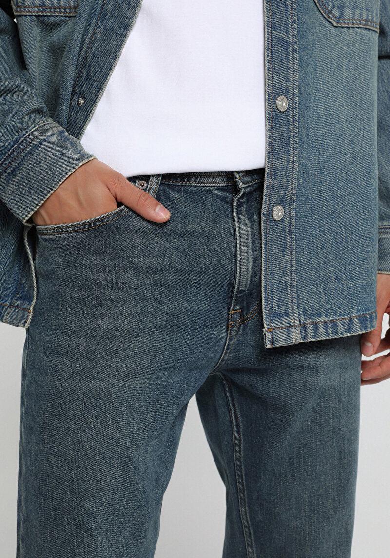 Imagine a Pantaloni De Barbati  Relaxed Straight Fit 045 David