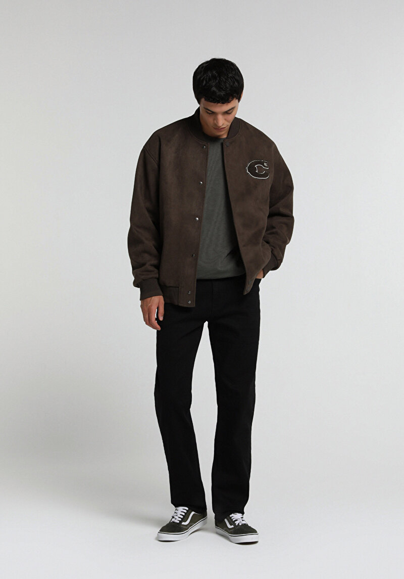Imagine a Pantaloni De Barbati  Relaxed Straight Fit 045 David