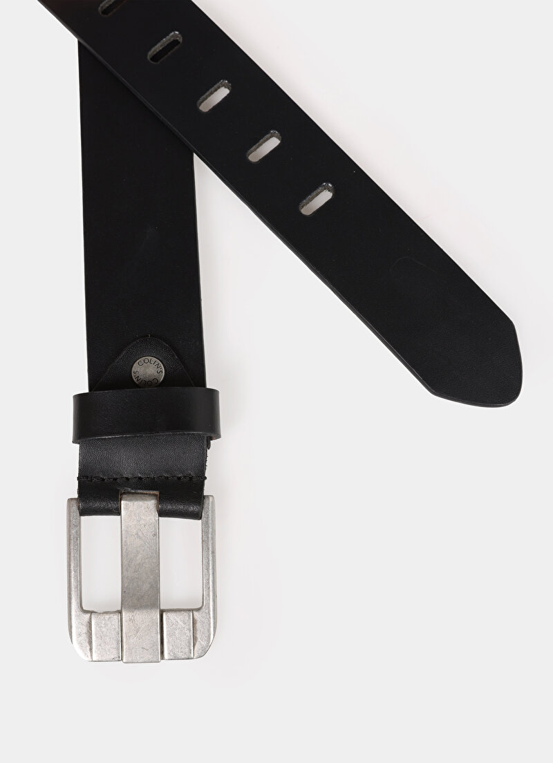 Imagine a Curea De Barbati Negru Modern Fit