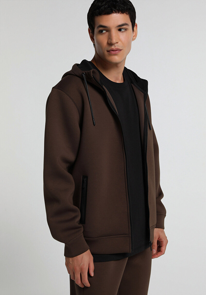 Imagine a Hanorac / Bluza De Barbati Maro Regular Fit