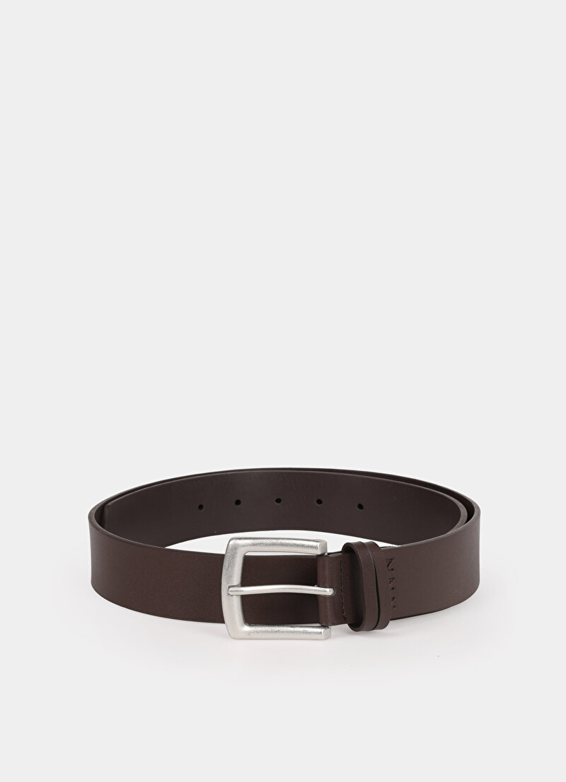 Imagine a Curea De Barbati Maro Modern Fit