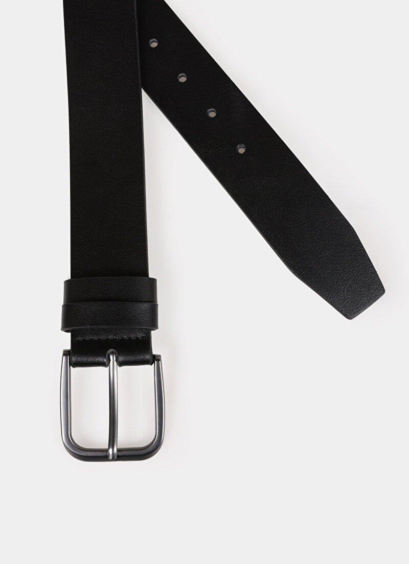 Imagine a Curea De Barbati Negru Modern Fit