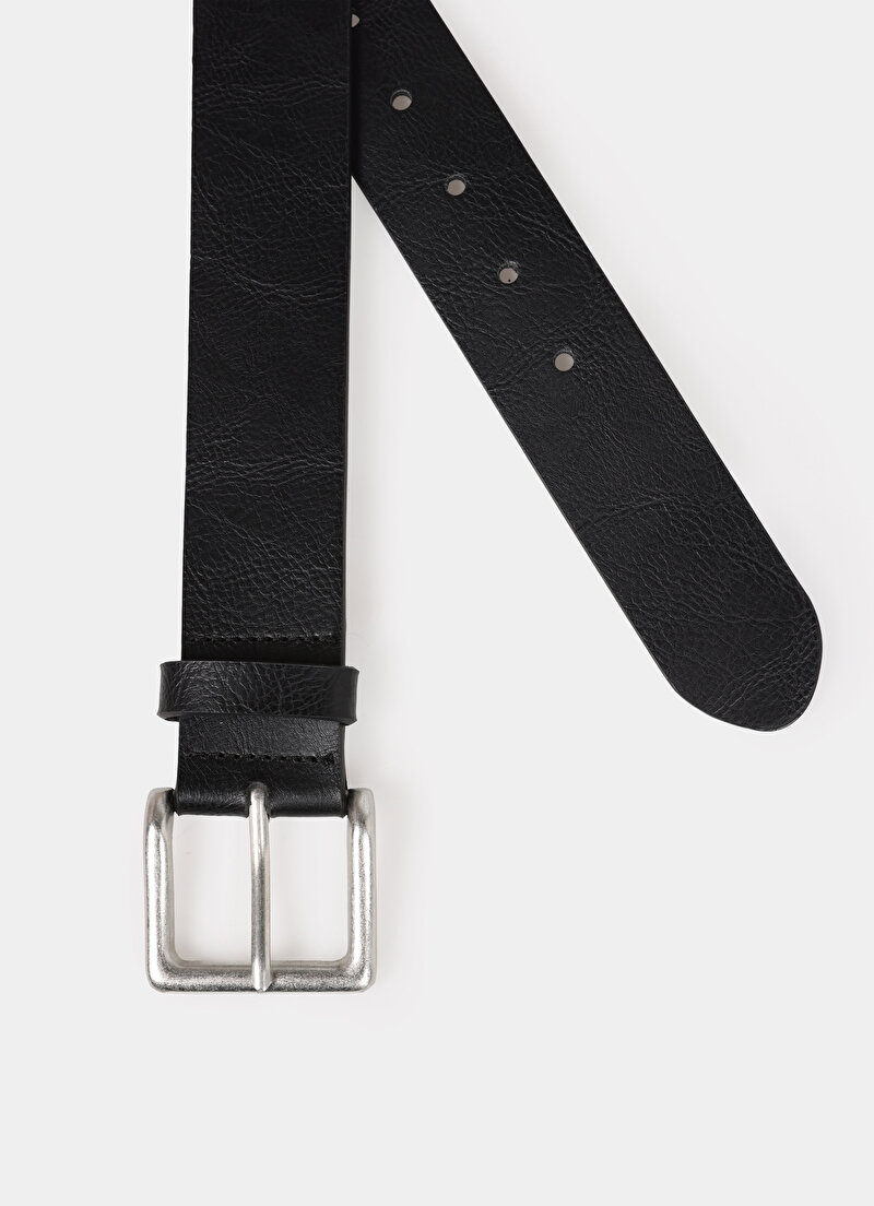 Imagine a Curea De Barbati Negru Modern Fit