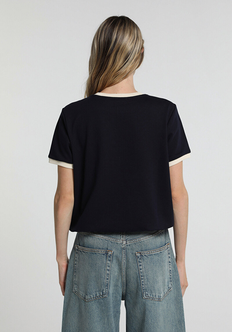 Imagine a Hanorac / Bluza De Dama Albastru Marin Regular Fit